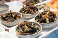 bowl of percebes, portuguise and galician typical seafoods