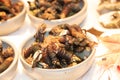 bowl of percebes, portuguise and galician typical seafoods