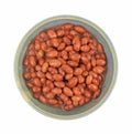 Bowl of pink beans Royalty Free Stock Photo