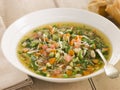 Bowl of Pistou Soup Royalty Free Stock Photo