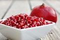 Bowl of Pomegranate Seeds Royalty Free Stock Photo