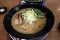 Bowl of pork ramen (tonkotsu) of Kagoshima style