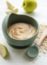 A bowl of porridge for baby Royalty Free Stock Photo