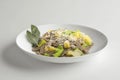 Bowl with portion of pizzoccheri Royalty Free Stock Photo