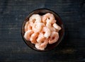 Bowl of prawns