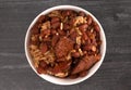 Bowl of Red Beans and Rice with Sausage