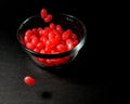 A bowl of red jellybeans Royalty Free Stock Photo