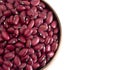 Bowl of Red Kidney Beans Isolated on a White Background Royalty Free Stock Photo