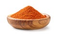 Bowl of red pepper powder Royalty Free Stock Photo