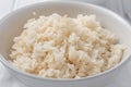 A bowl of rice cooked in chicken stock Royalty Free Stock Photo