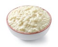 Bowl of rice and milk pudding Royalty Free Stock Photo