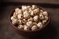 Makhana foxnut seeds in a bowl Royalty Free Stock Photo