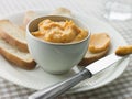 Bowl of Rouille with Croutes Royalty Free Stock Photo