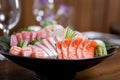 Bowl of sashimi Royalty Free Stock Photo