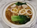 A bowl of Seafood noodles