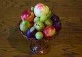 Bowl of seasonal friuits Royalty Free Stock Photo