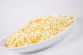 bowl of shredded chese Royalty Free Stock Photo