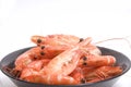 Bowl of shrimps Royalty Free Stock Photo