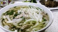 A bowl of simple but healthy homemade Vietnamese Banh Canh Ga