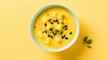 Vibrant Mango Mousse Soup With Pumpkin Seeds