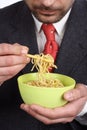 Bowl of soup noodles Royalty Free Stock Photo