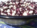 Bowl with speckled kidney beans