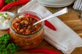 A Bowl with Spicy Bean soup Royalty Free Stock Photo