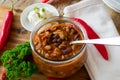 A Bowl with Spicy Bean soup Royalty Free Stock Photo