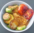 Japanese Vegetable Curry with Courgettes and Tomatoes