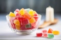 a bowl of sugar-free jelly sweets Royalty Free Stock Photo