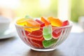 a bowl of sugar-free jelly sweets Royalty Free Stock Photo