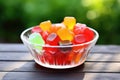 a bowl of sugar-free jelly sweets Royalty Free Stock Photo