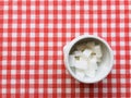 Bowl of sugar lumps Royalty Free Stock Photo