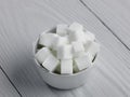 Bowl of Sugar lumps Royalty Free Stock Photo