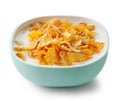 Bowl of sweet cornflakes