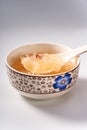A bowl of sweet and refreshing white fungus syrup, a Cantonese dessert