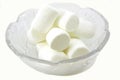 Bowl of sweet soft marshmallows