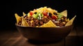 a bowl of taco salad