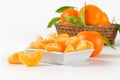 Bowl of tangerine segments Royalty Free Stock Photo