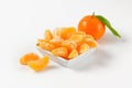 Bowl of tangerine segments Royalty Free Stock Photo