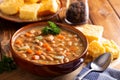 Bowl of Tasty Bean Soup Royalty Free Stock Photo