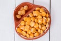 bowl of tasty lupin beans Royalty Free Stock Photo