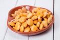 bowl of tasty lupin beans Royalty Free Stock Photo