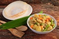 Bowl of Tasty Mutton curry and appam