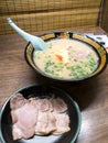Bowl of tonkotsu ramen