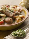 Bowl of Toulouse Sausage and Butter Bean Ragout