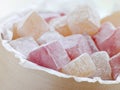 Bowl of Turkish Delight Royalty Free Stock Photo