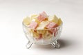 A bowl of Turkish delight Royalty Free Stock Photo