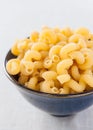 Bowl of uncooked macaroni