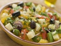 Bowl of Valencian Salad Royalty Free Stock Photo